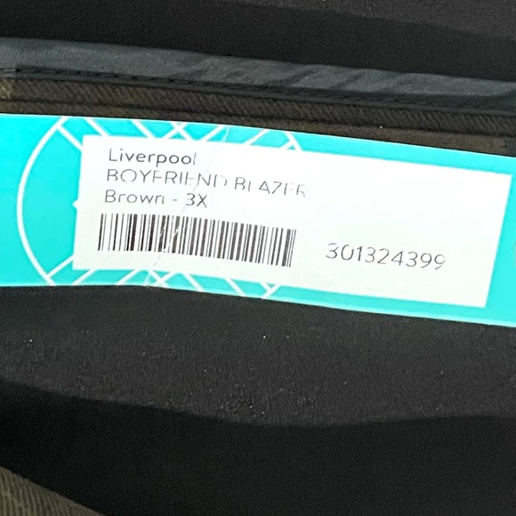 Liverpool Stitch Fix New Suede Stretch Boyfriend Blazer NWT - Picture 13 of 16